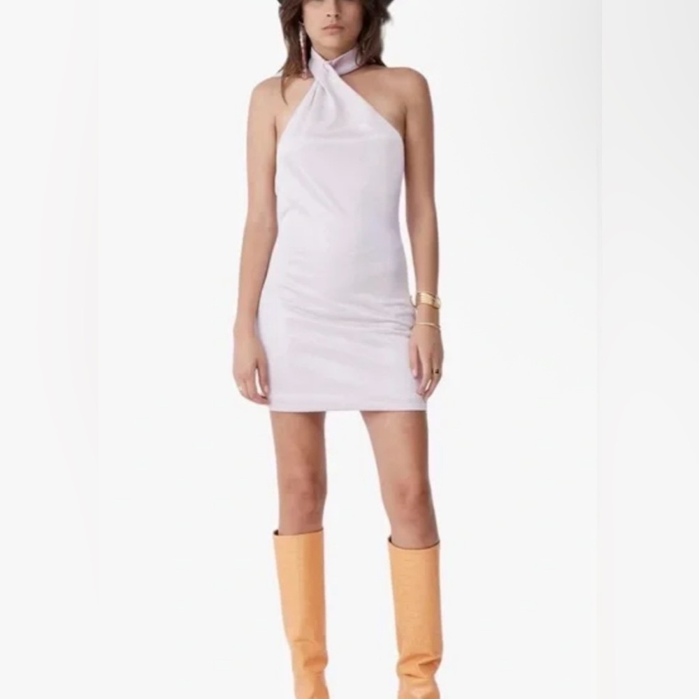 NWT Atoir Aria One-Shoulder Mini Dress in Lilac Petal